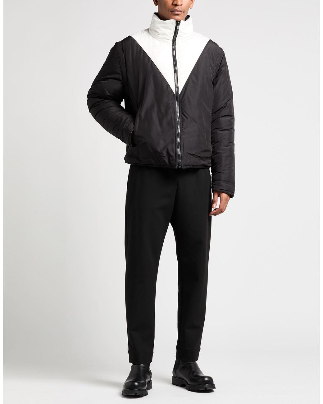 MSGM Black Jacket Polyester for men