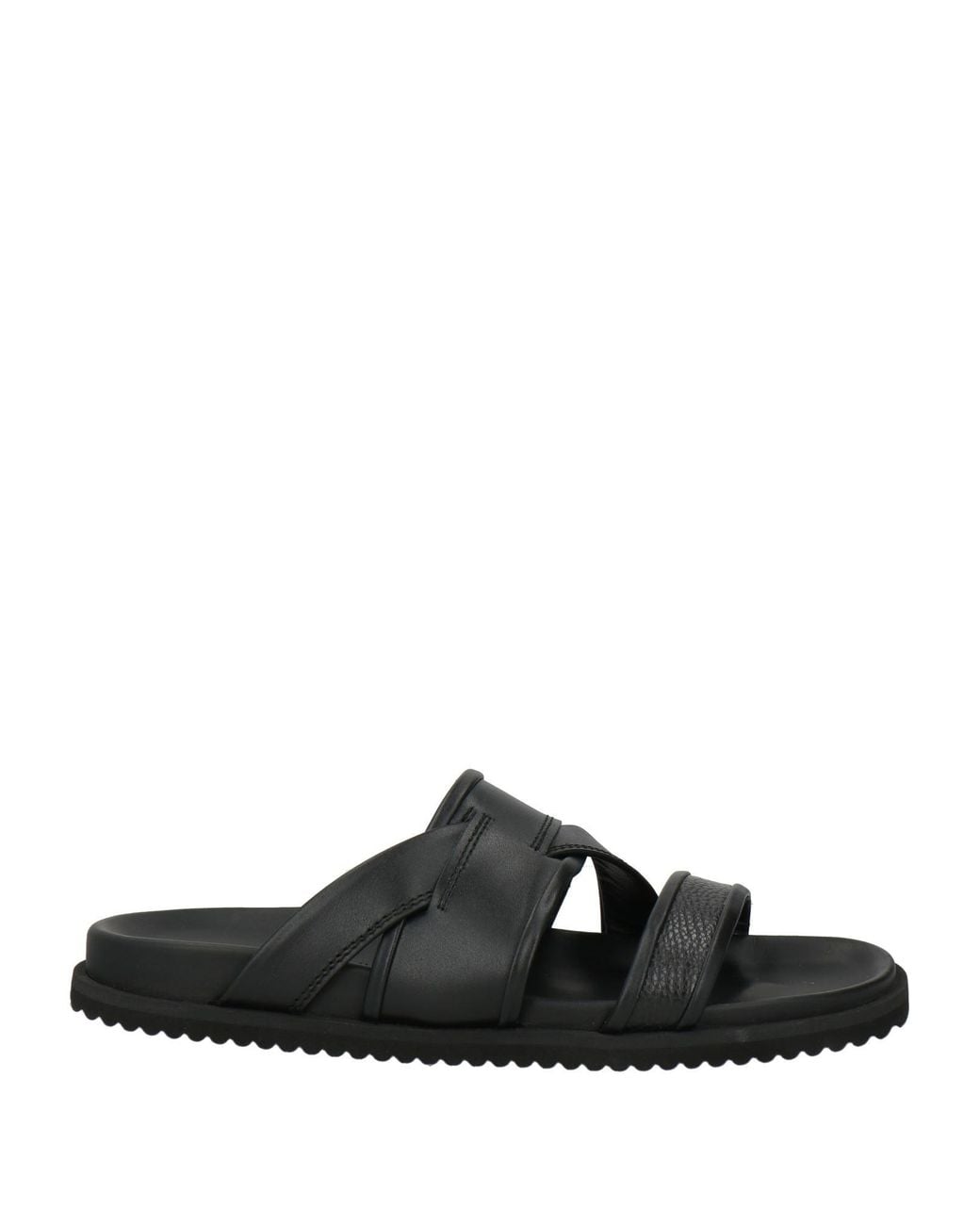 Baldinini Black Sandals Calfskin for men
