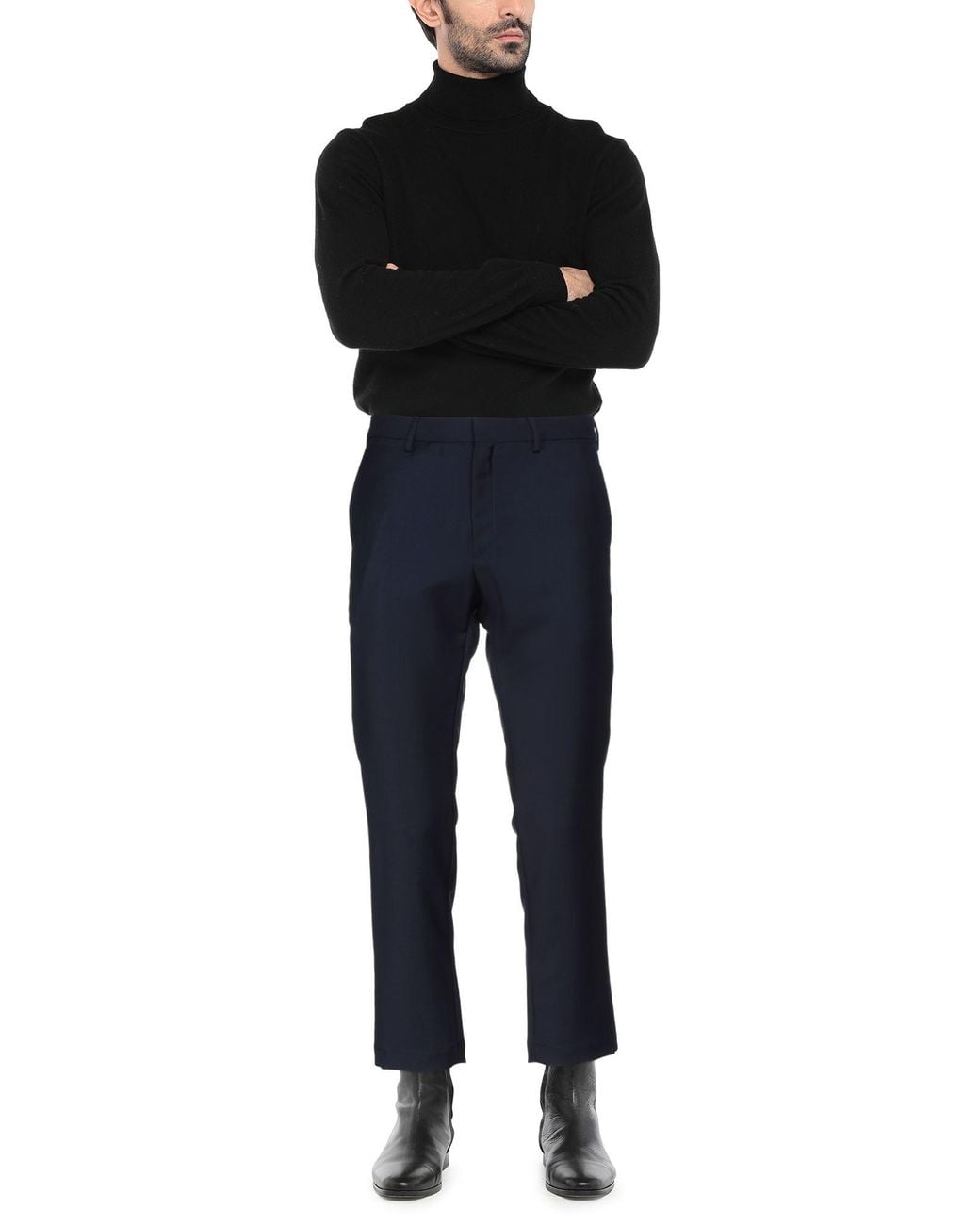 Caruso Blue Trouser for men