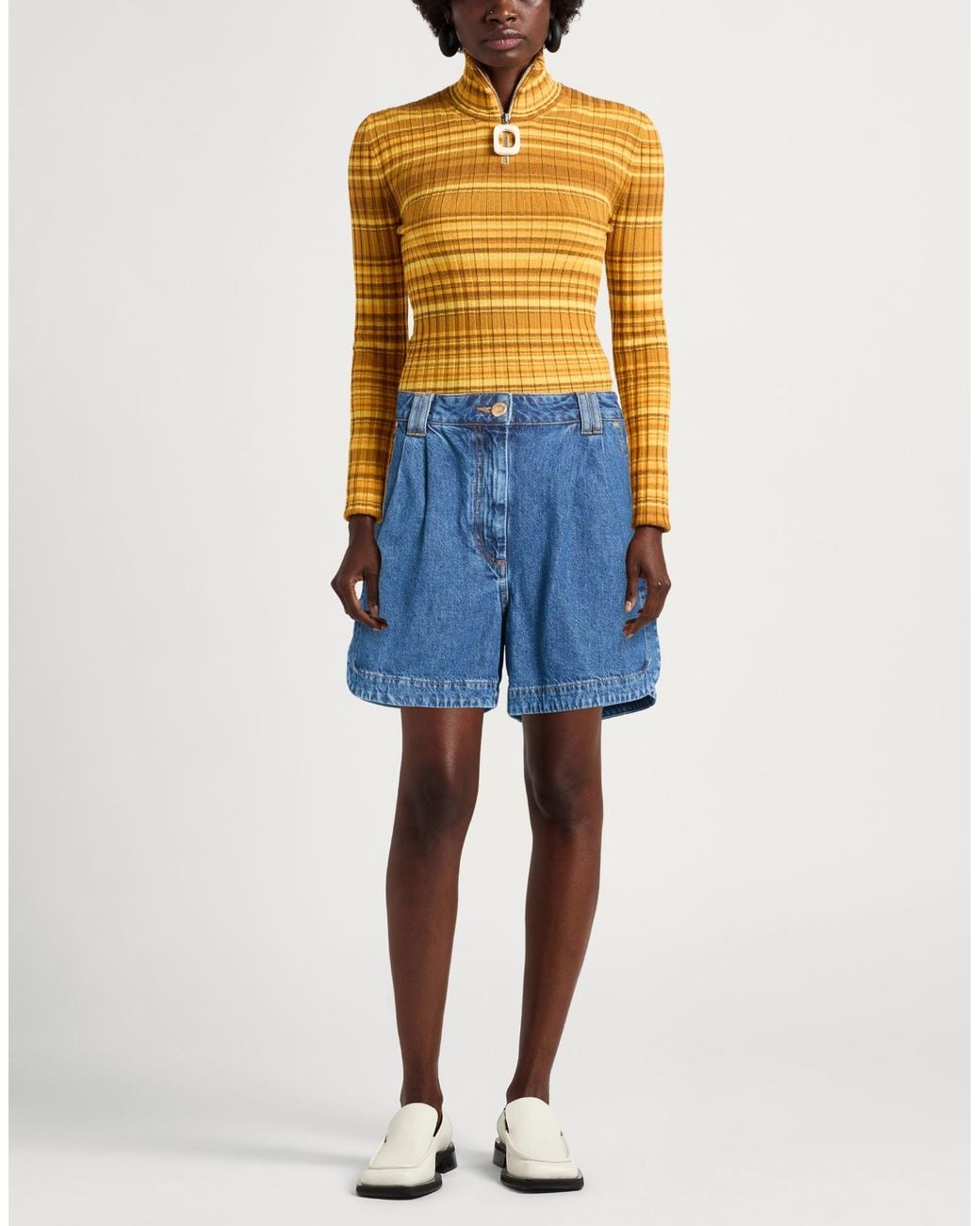 Farm Rio Blue Denim Shorts