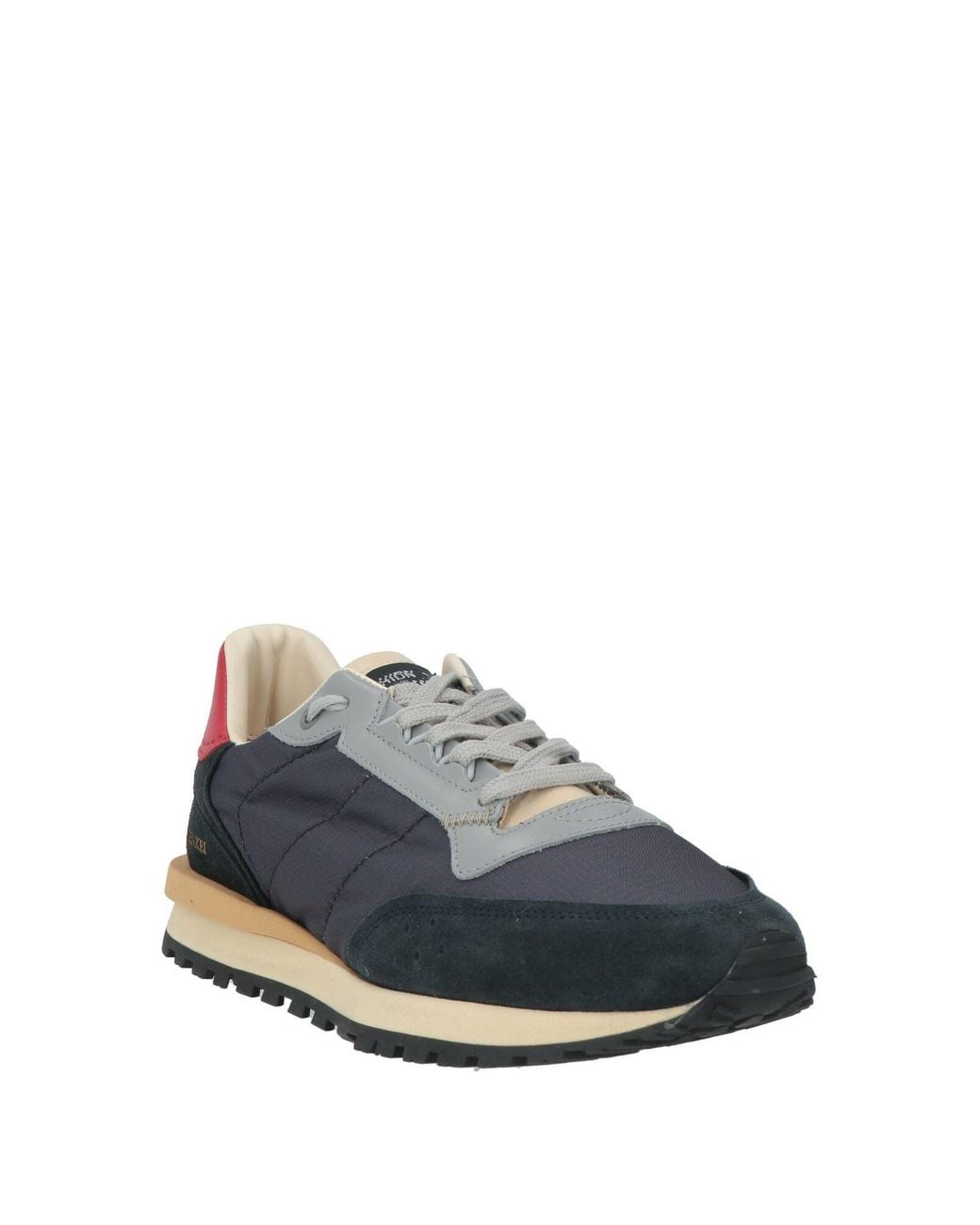 HIDNANDER Blue Sneakers Leather, Textile Fibers for men