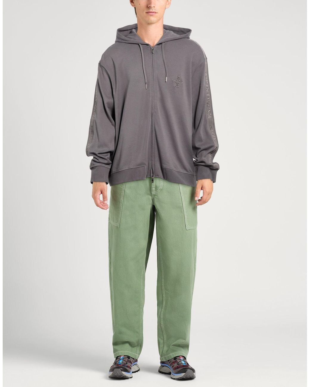 ARMANI EXCHANGE Gray Sweatshirt Cotton for men