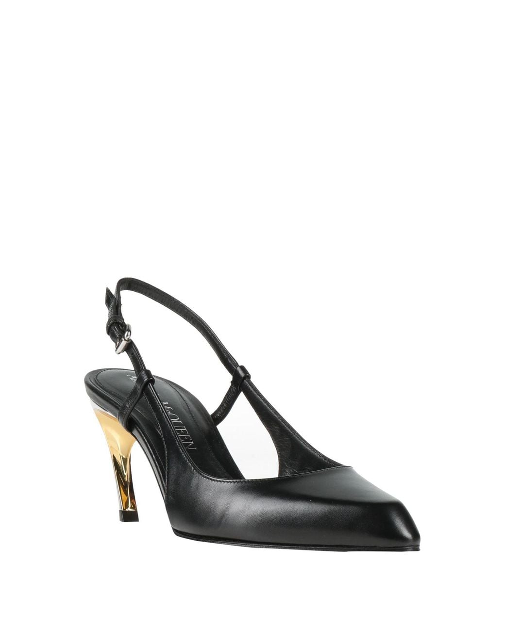 McQueen Black Pumps Leather