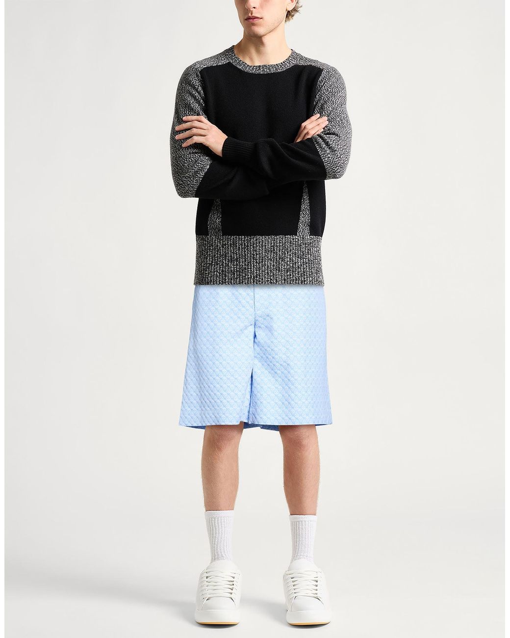 McQueen Blue Shorts & Bermuda Shorts Viscose, Polyester for men