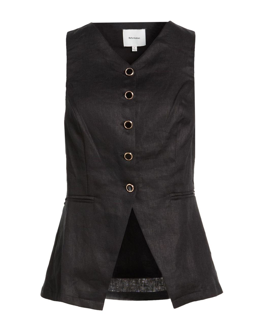 Reformation Black Waistcoat