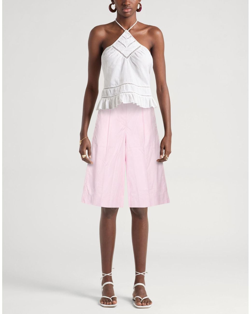 Lemaire Pink Shorts & Bermuda Shorts Cotton