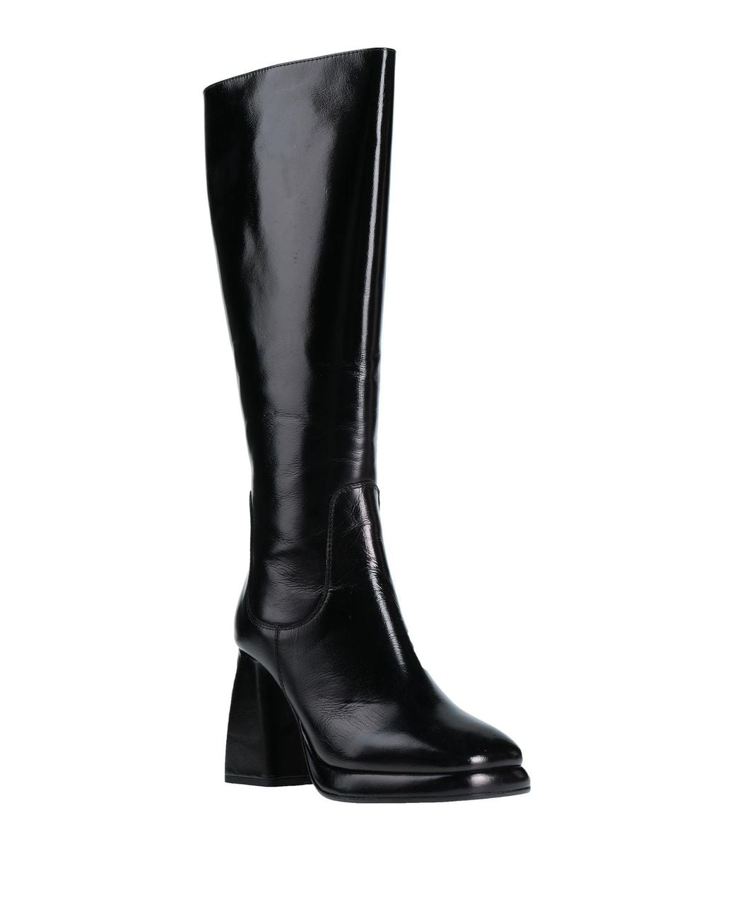 Emanuélle Vee Black Boot Leather