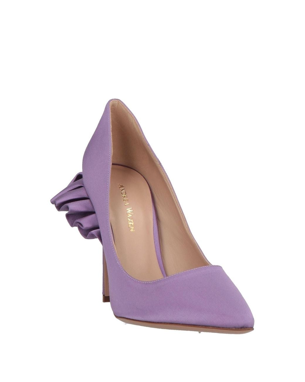 Andrea Wazen Purple Pumps Textile Fibers