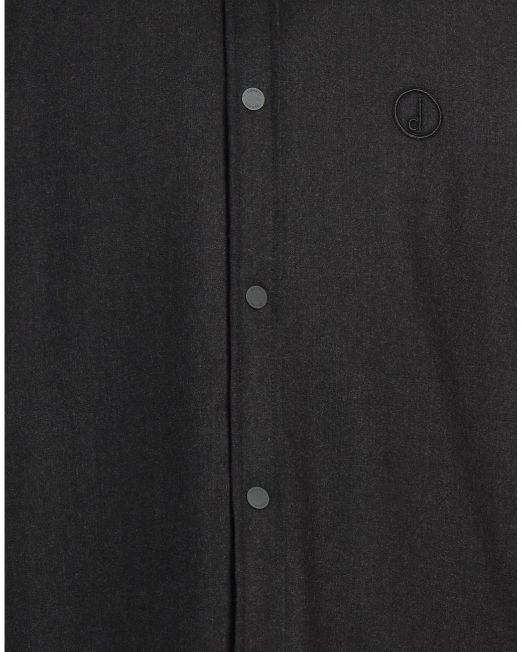 Dunhill Black Charcoal Jacket Cashmere, Elastane for men