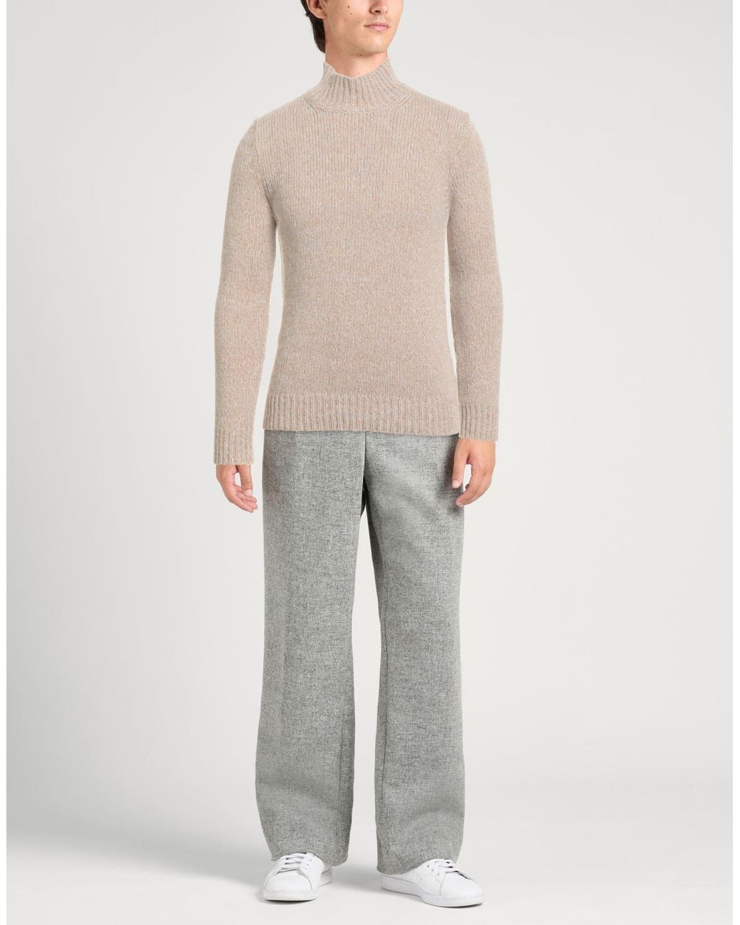 Alpha Studio Natural Turtleneck for men
