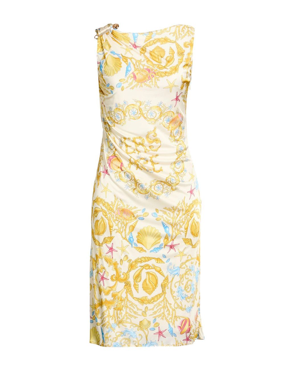 Versace Metallic Midi Dress Viscose