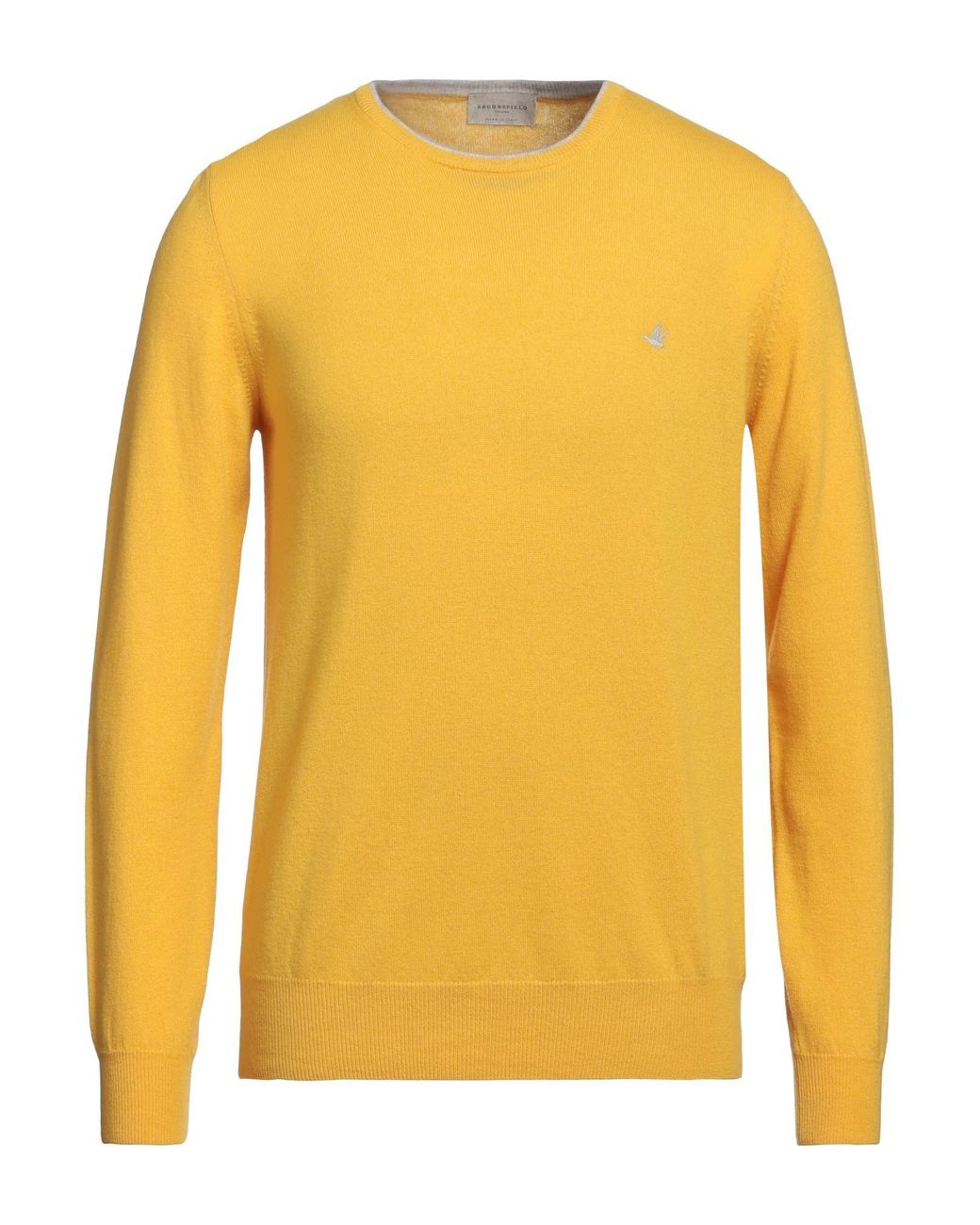 Brooksfield Pullover in Yellow für Herren