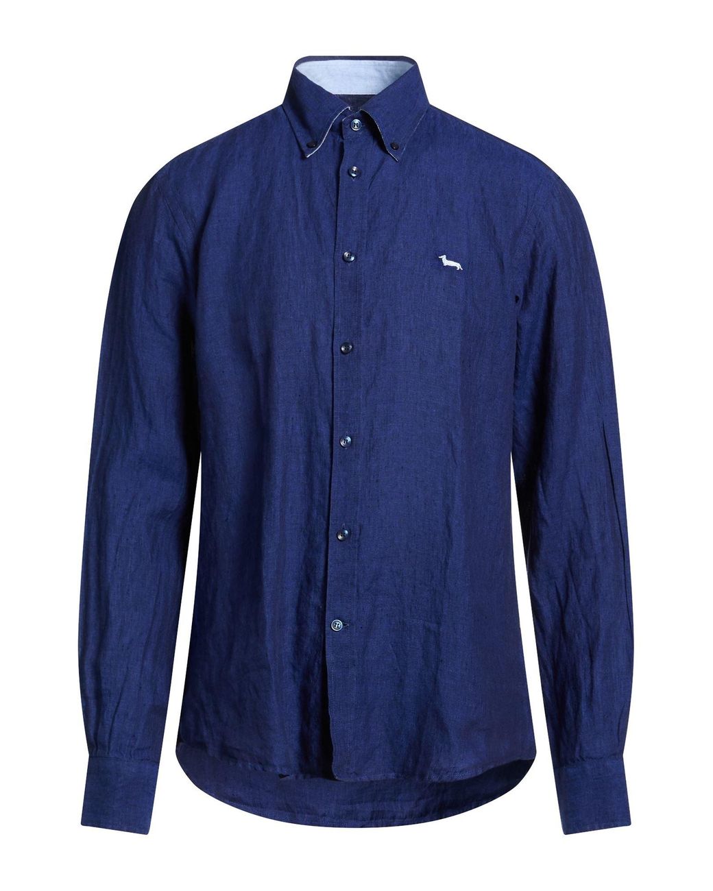 Harmont & Blaine Blue Shirt Linen for men
