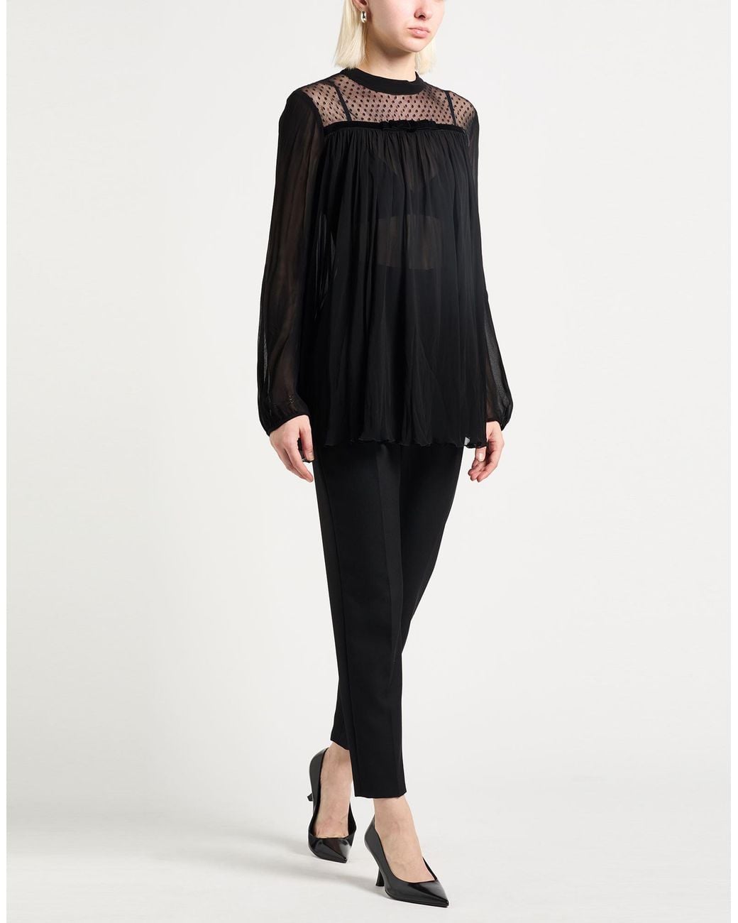 Max Mara Black Shine! Top Viscose