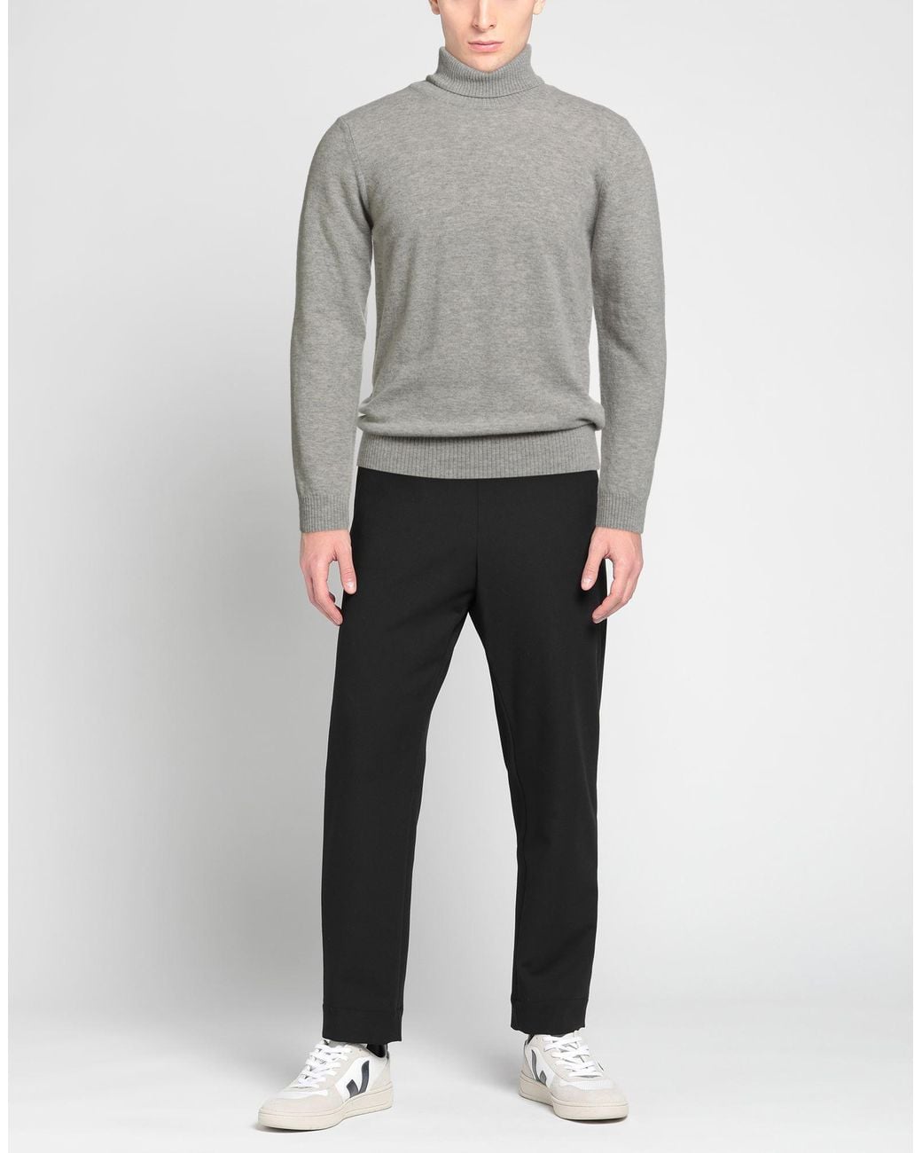 Retois Gray Turtleneck Wool, Polyamide for men