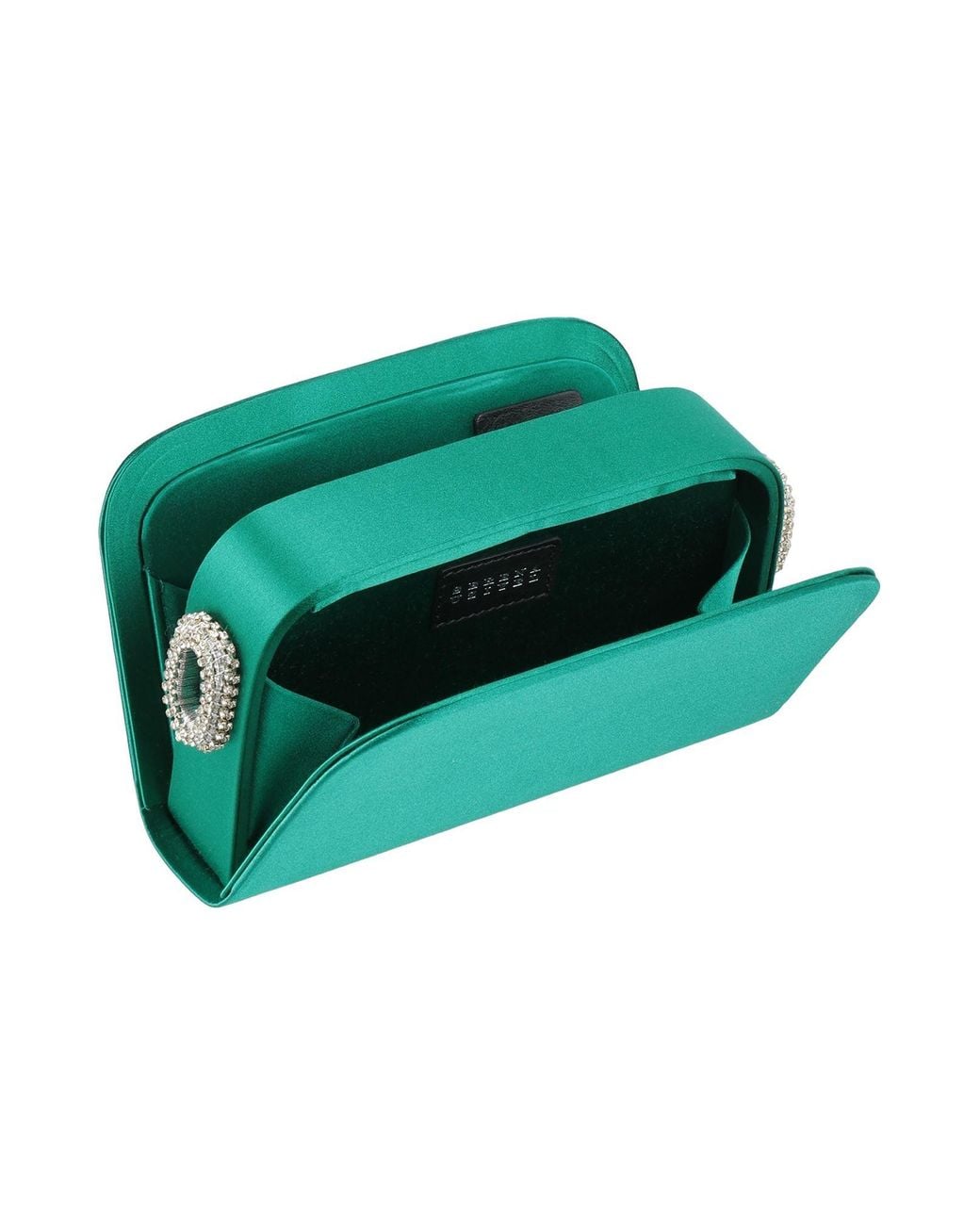 Serena Uziyel Green Clutch Textile Fibers