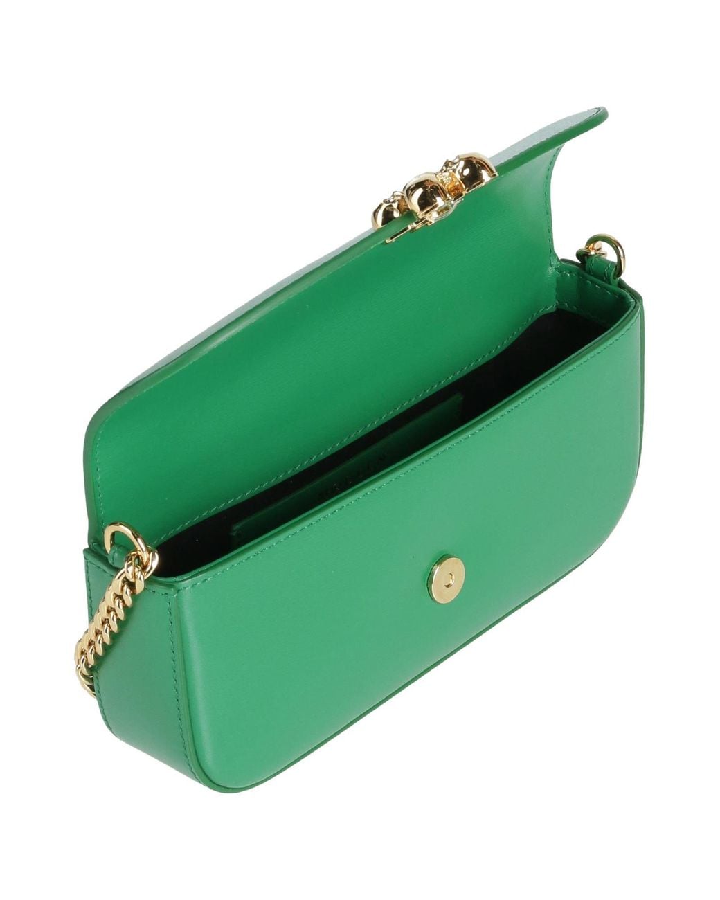McQueen Green Cross-Body Bag