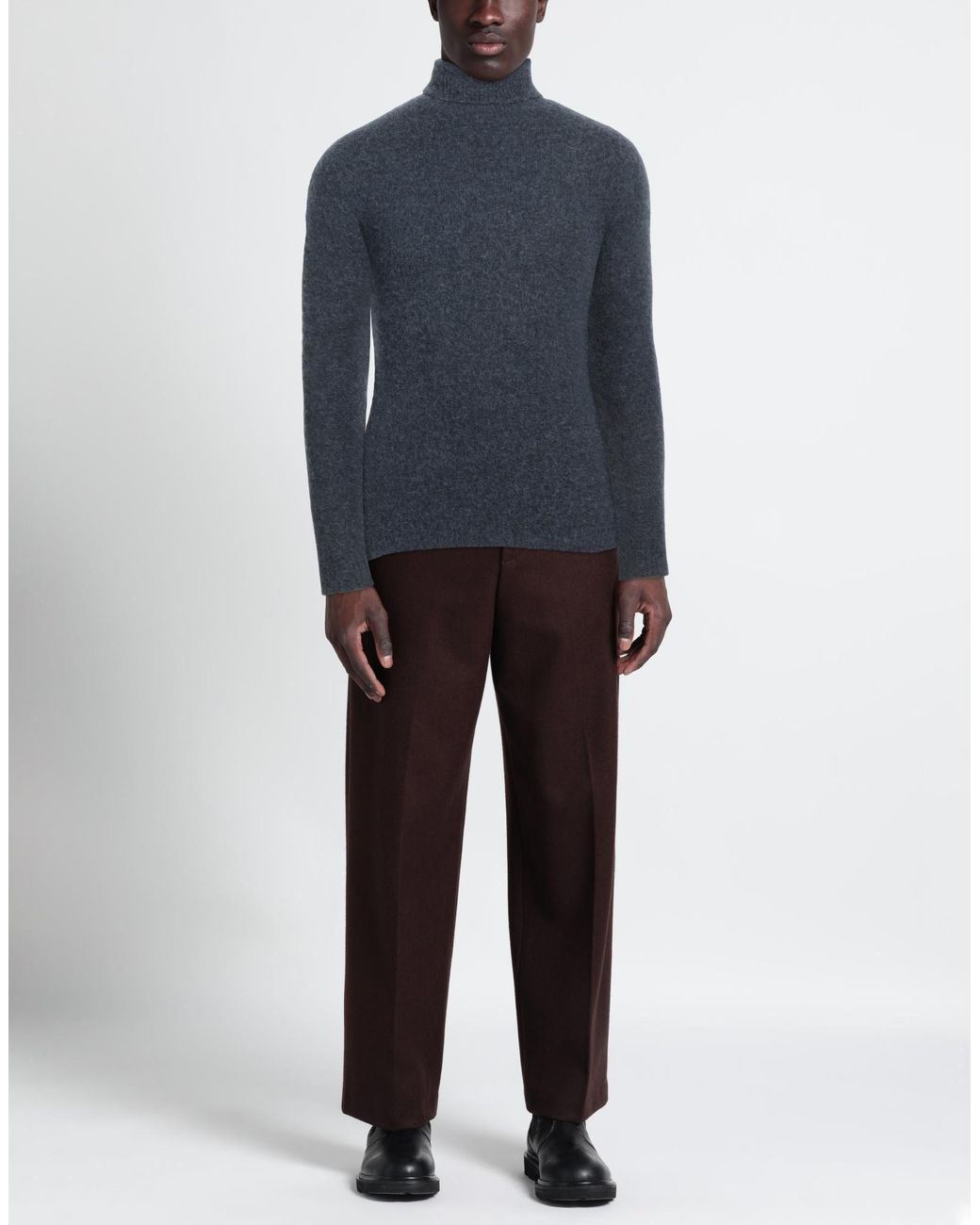 Alpha Studio Blue Turtleneck for men