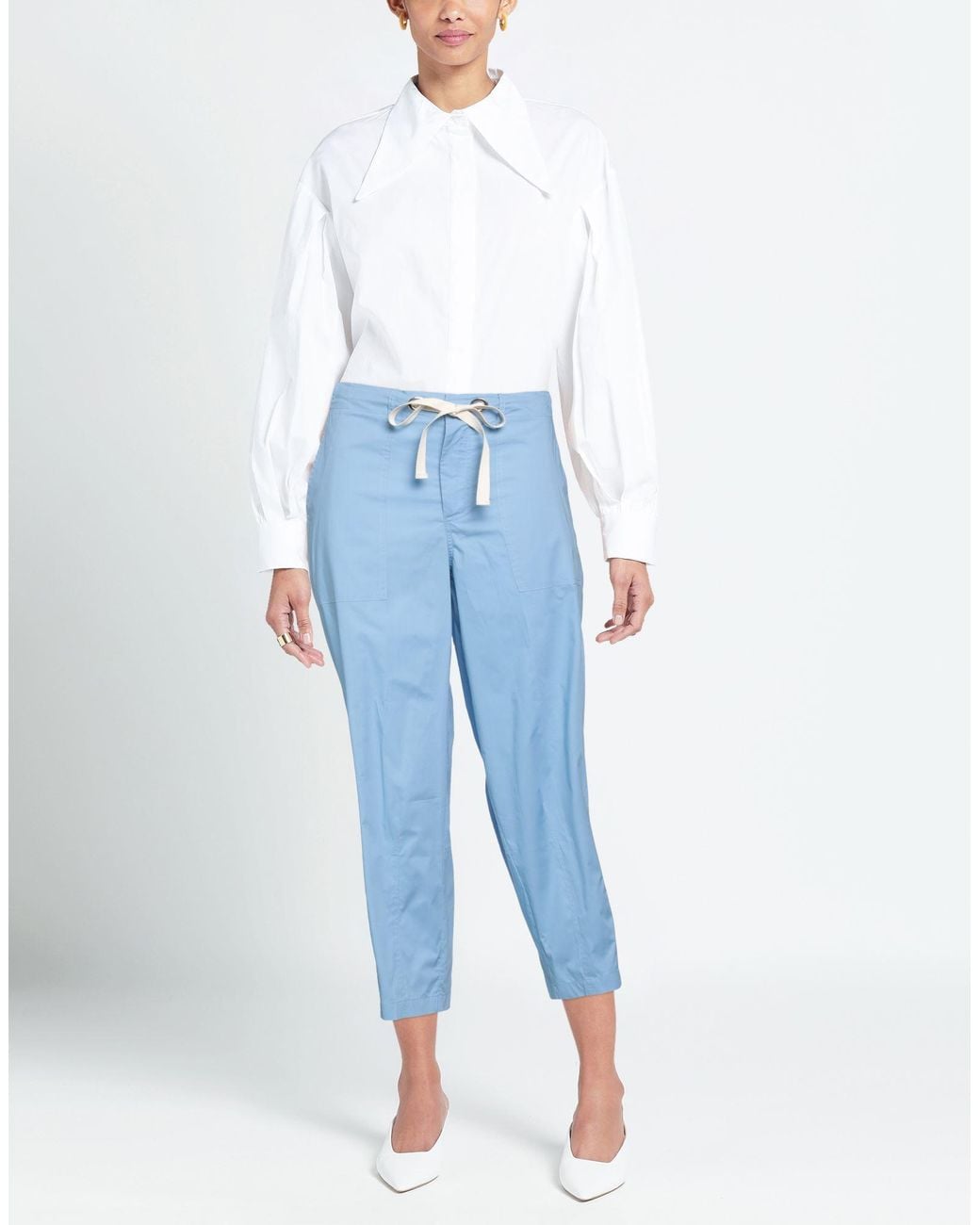 Semicouture Blue Trouser