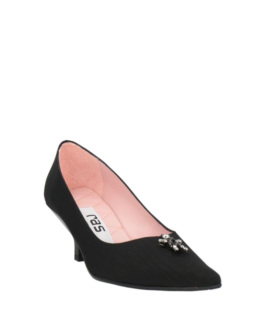 Ras Black Pumps Textile Fibers