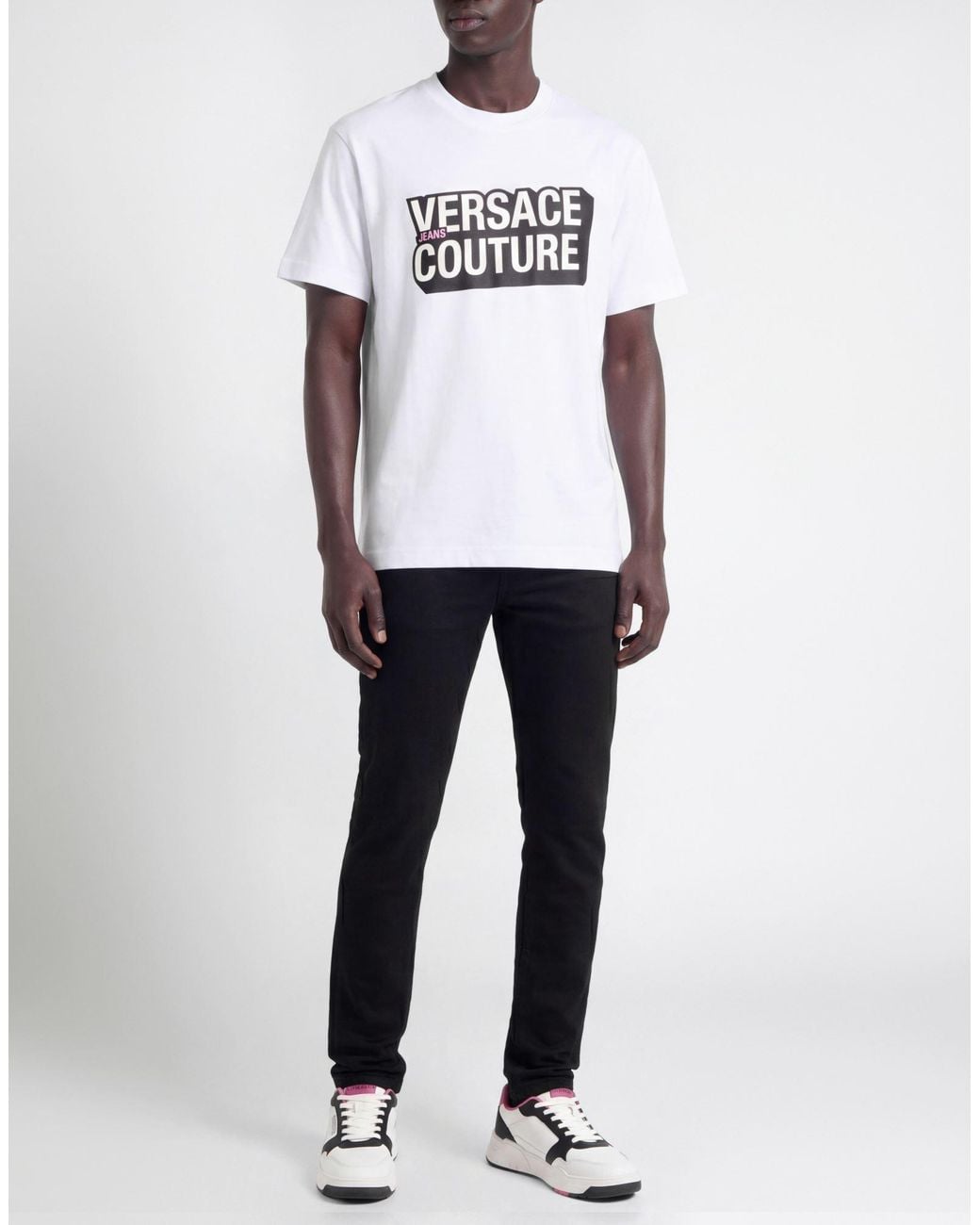 Versace Jeans Couture White T-Shirt Cotton for men
