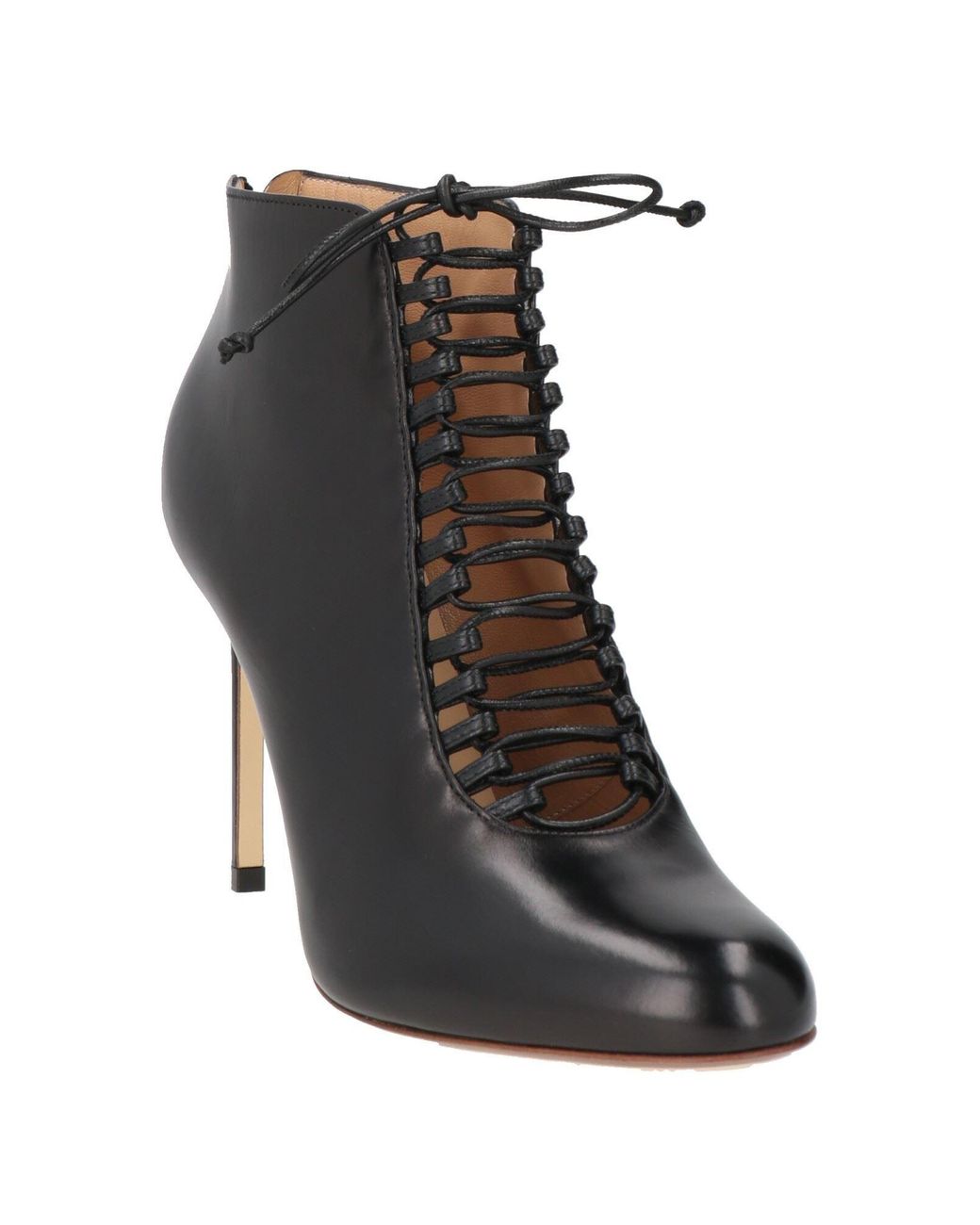 Francesco Russo Black Ankle Boots Leather