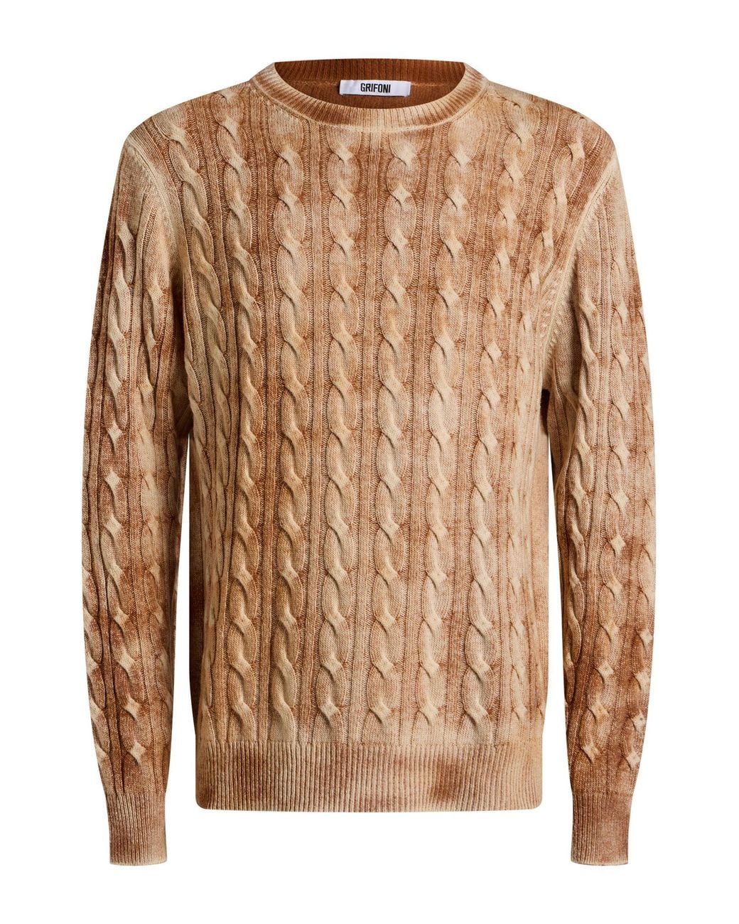 Grifoni Brown Sweater Wool, Polyamide for men