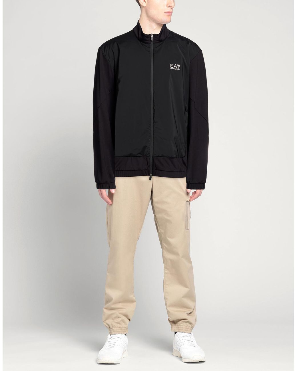 EA7 Black Jacket for men