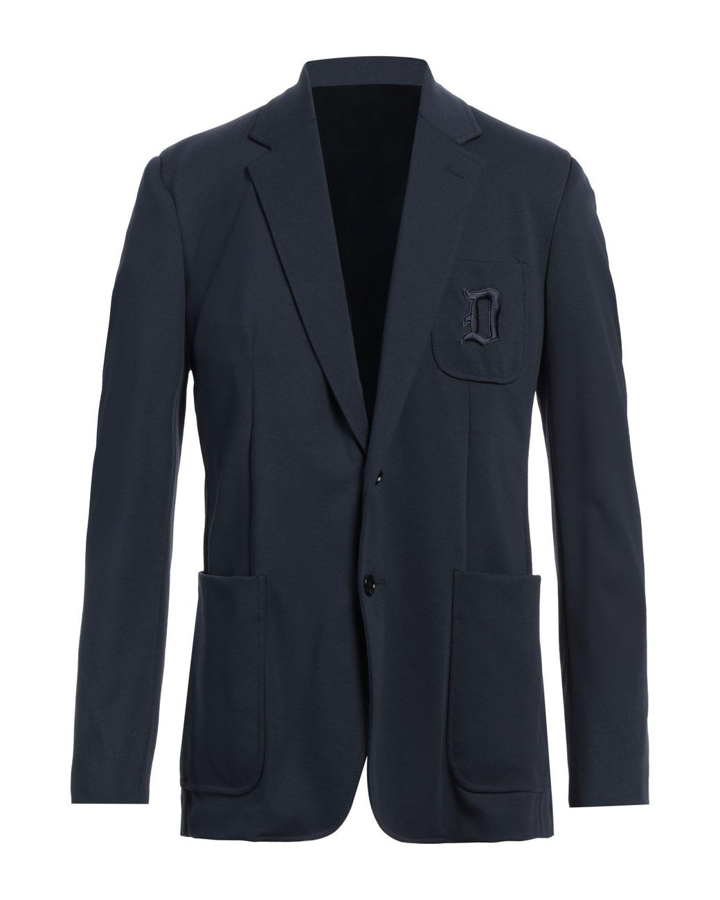Dondup Blue Blazer Viscose, Polyamide, Elastane for men