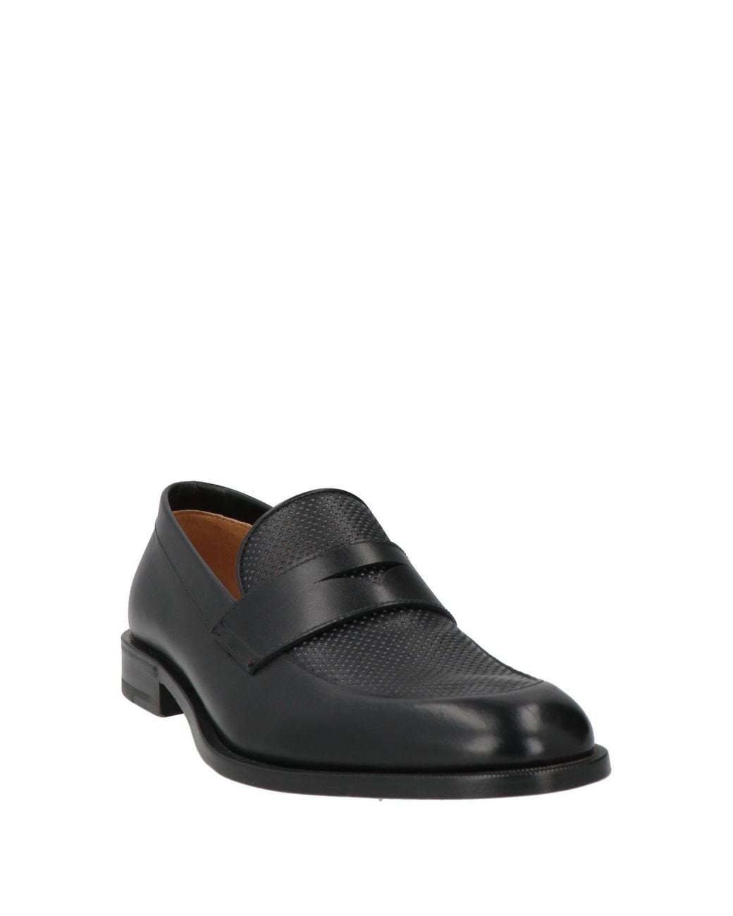Testoni Black Loafers Leather for men