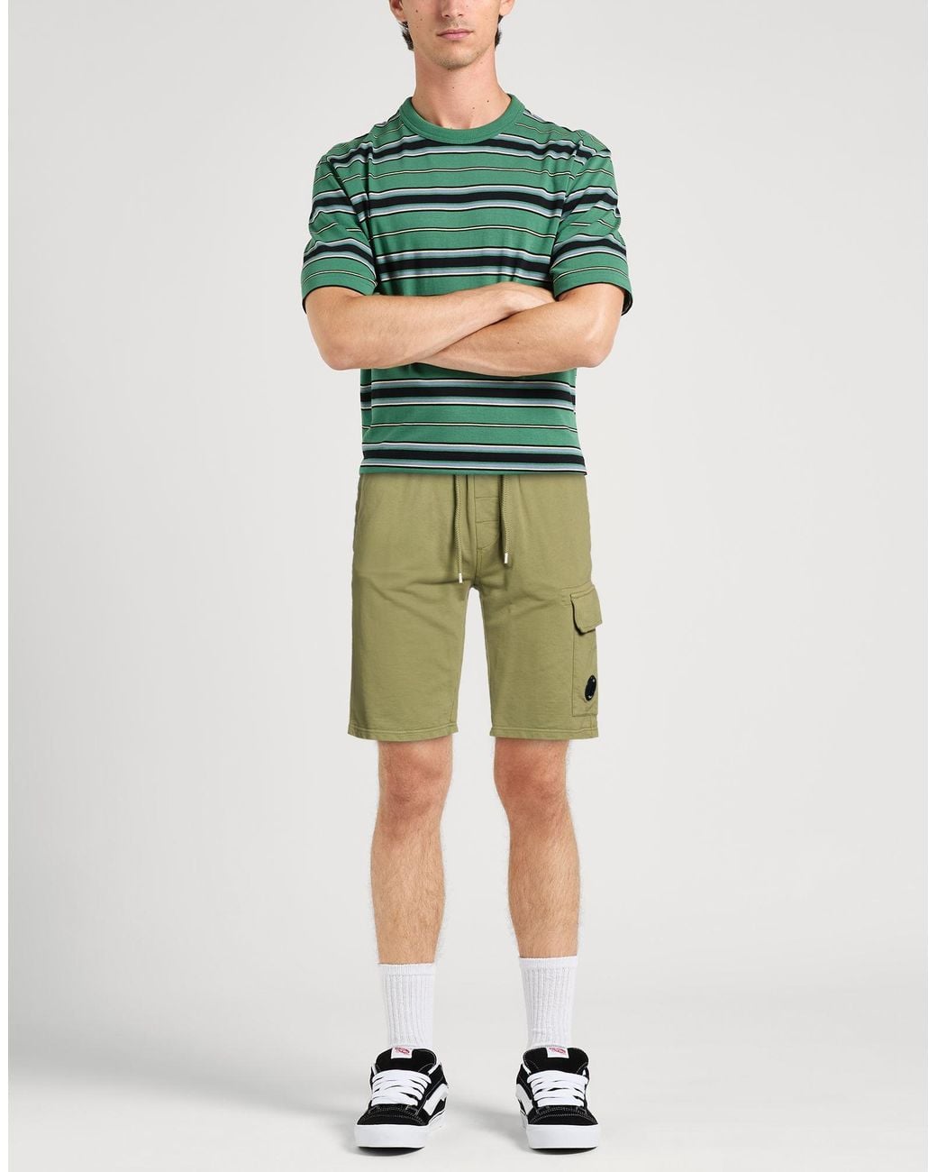 C P Company Green Shorts & Bermuda Shorts Cotton for men