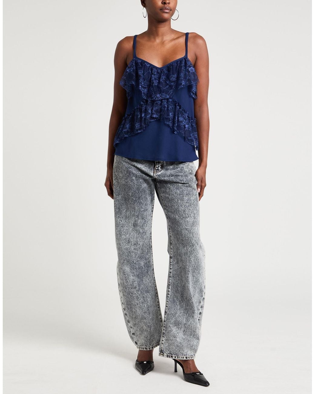 Rebel Queen Blue Top Polyester