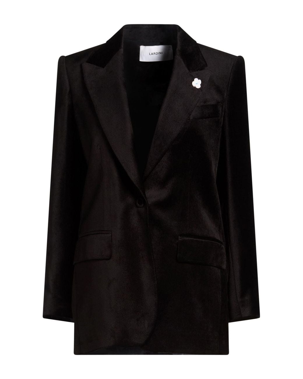 Lardini Black Blazer Viscose