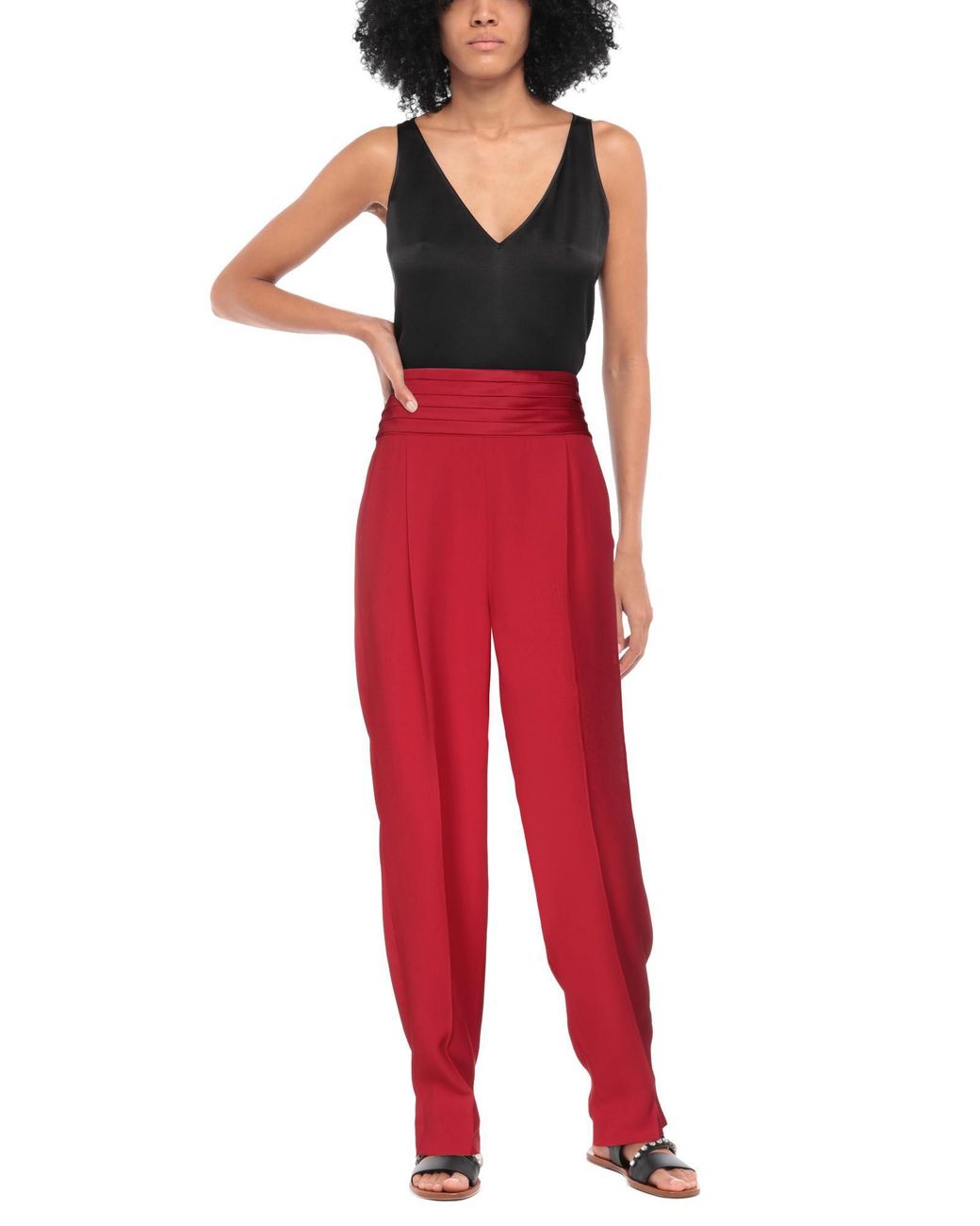 Emporio Armani Red Trouser