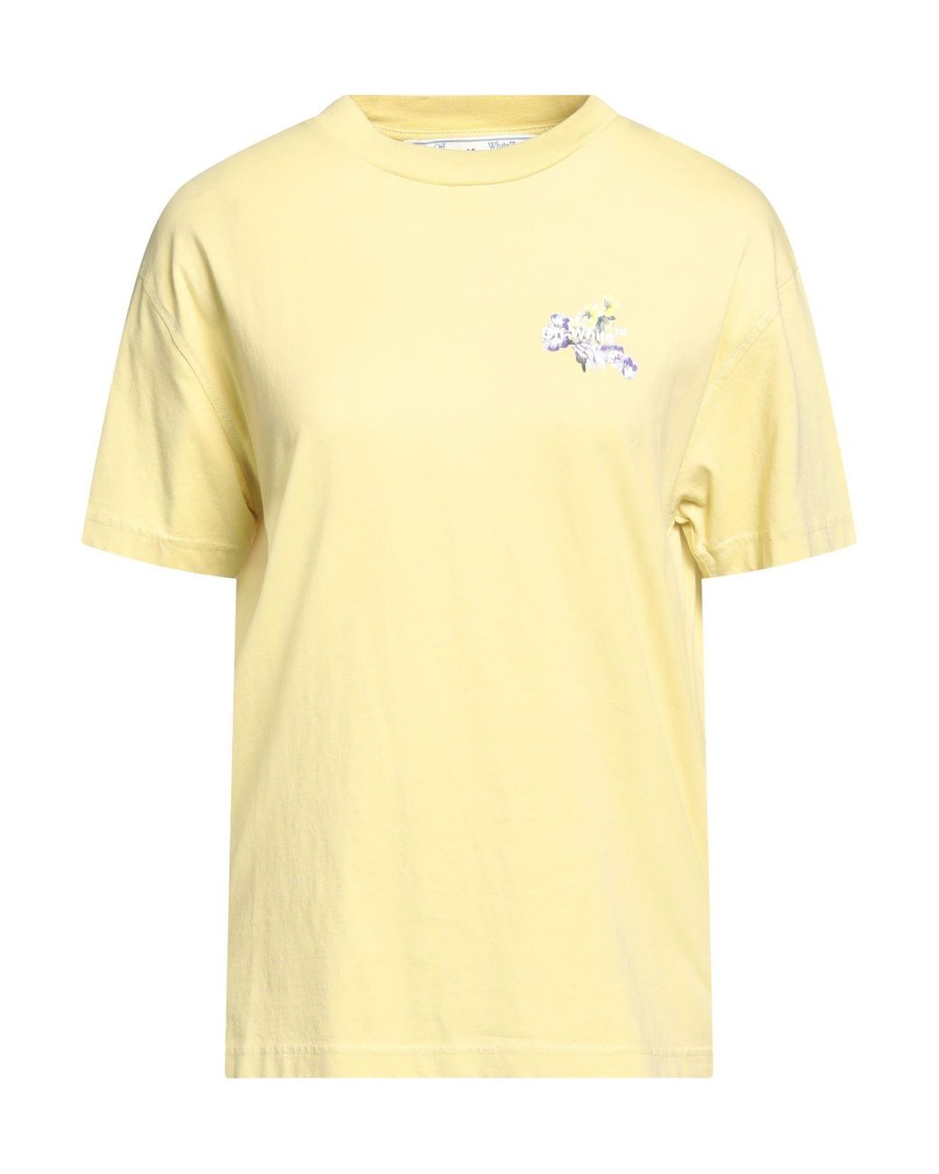 Off White c o Virgil Abloh T shirt in Yellow Lyst UK