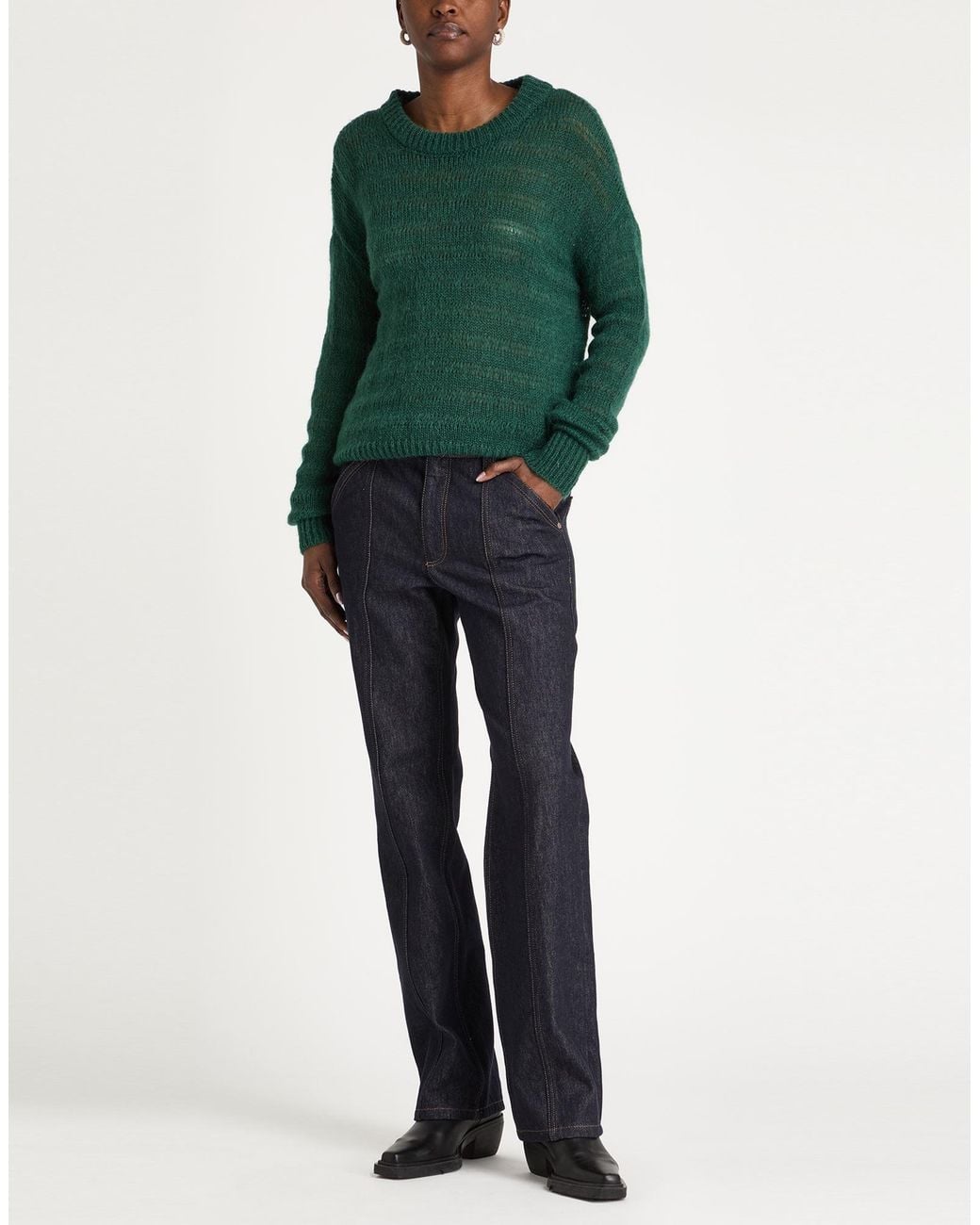 Akep Green Sweater Acrylic, Polyamide, Mohair Wool