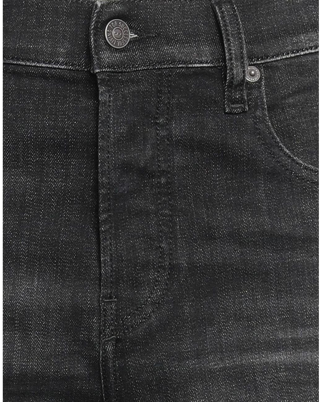 DIESEL Gray Jeans Cotton, Elastane for men