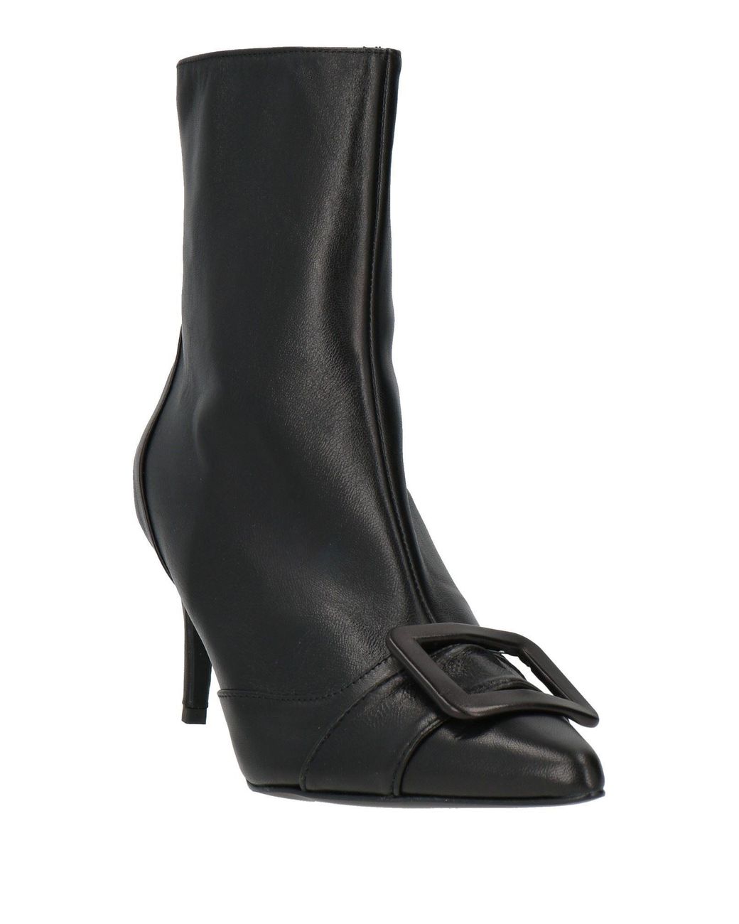 Doop Black Ankle Boots Leather