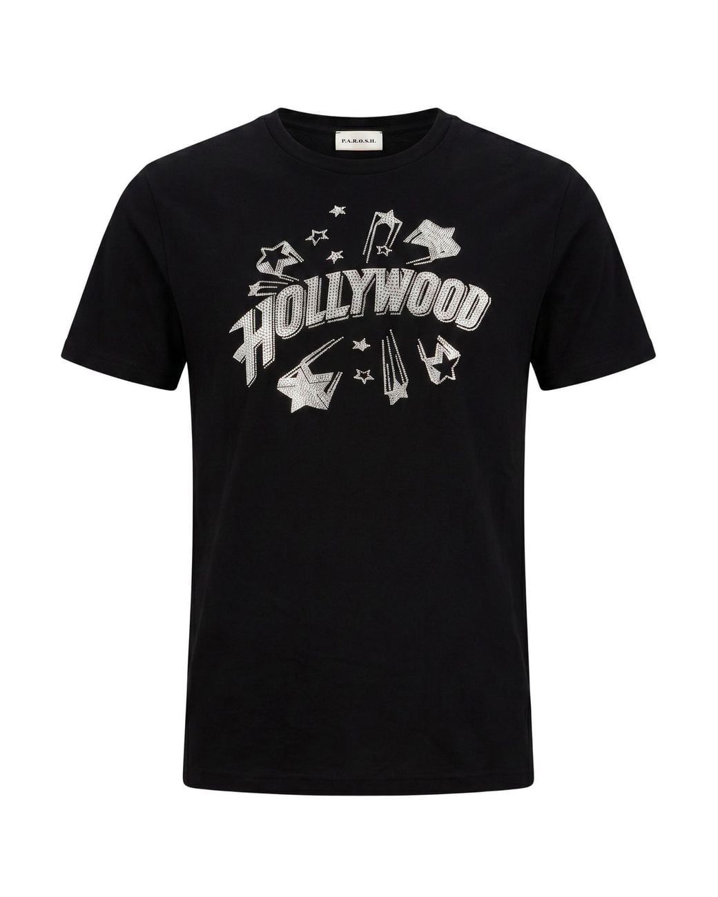 P.A.R.O.S.H. Black P.A.R.O..H. T-Shirt Cotton for men