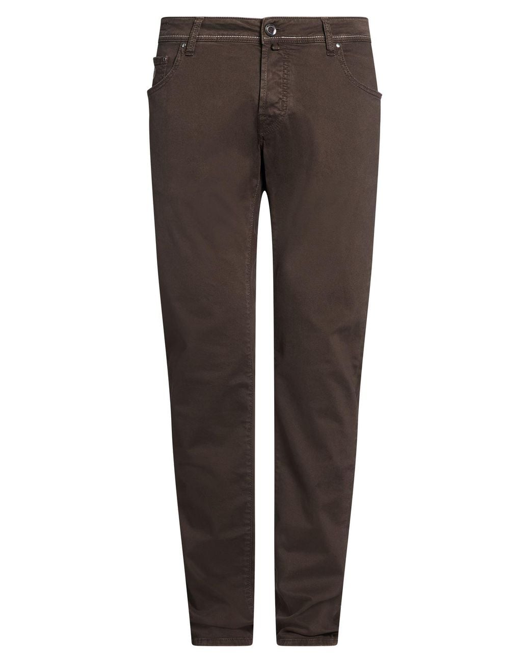 Jacob Cohen Brown Pants Cotton, Elastane for men