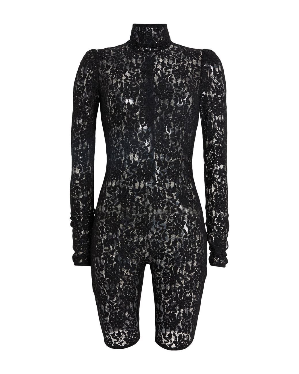 Dolce & Gabbana Black Mini Dress Cotton, Viscose, Polyamide