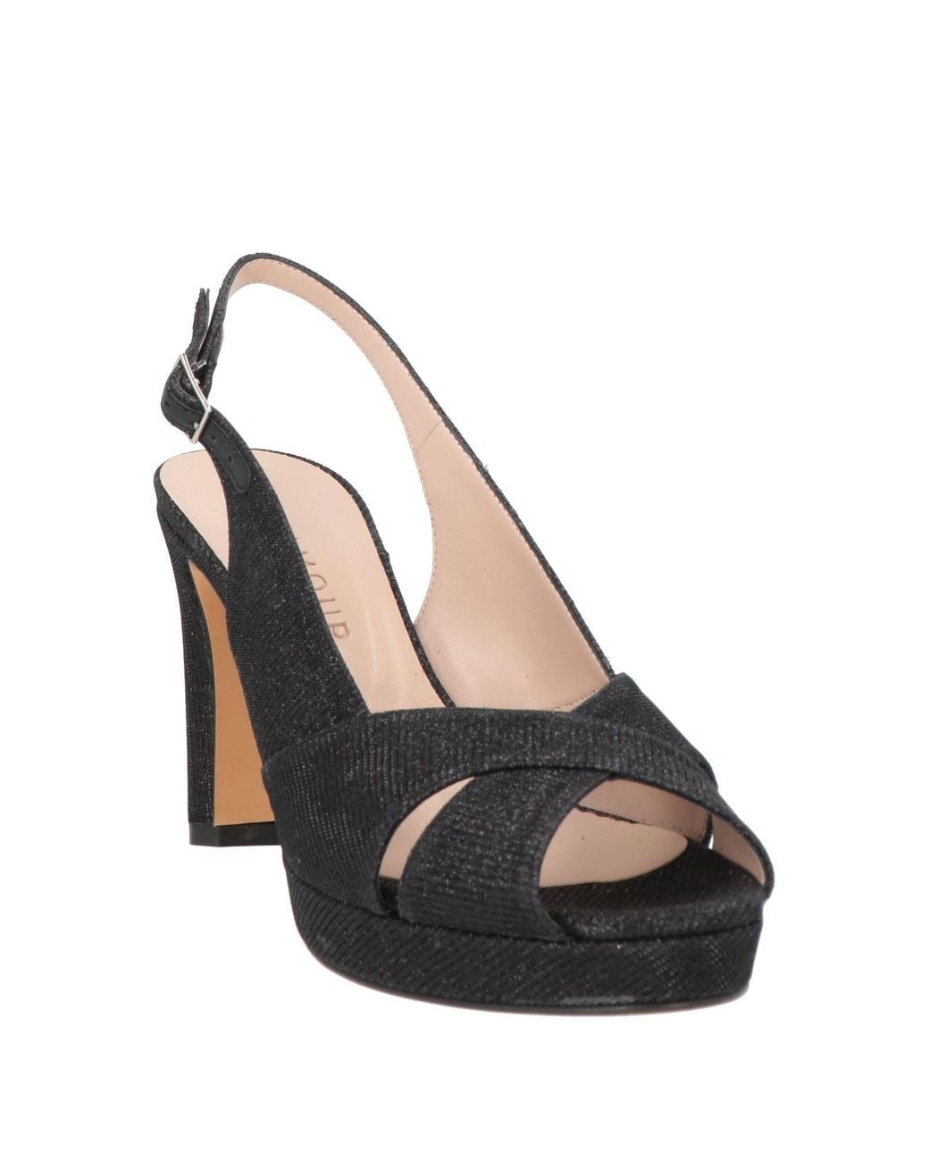 Albano Black Sandals Textile Fibers