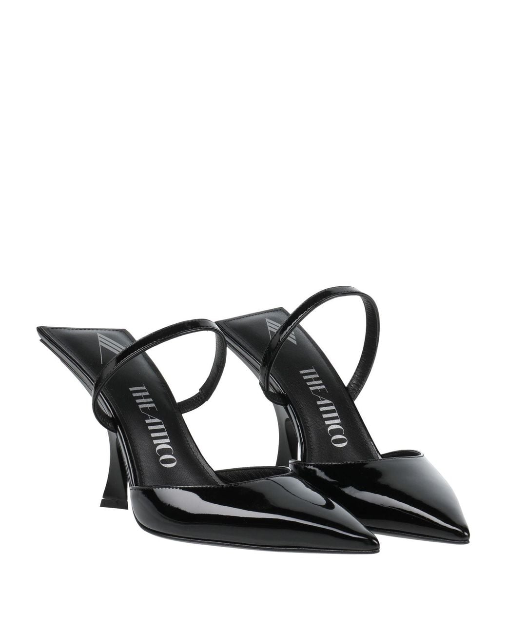 The Attico Black Mules & Clogs Textile Fibers