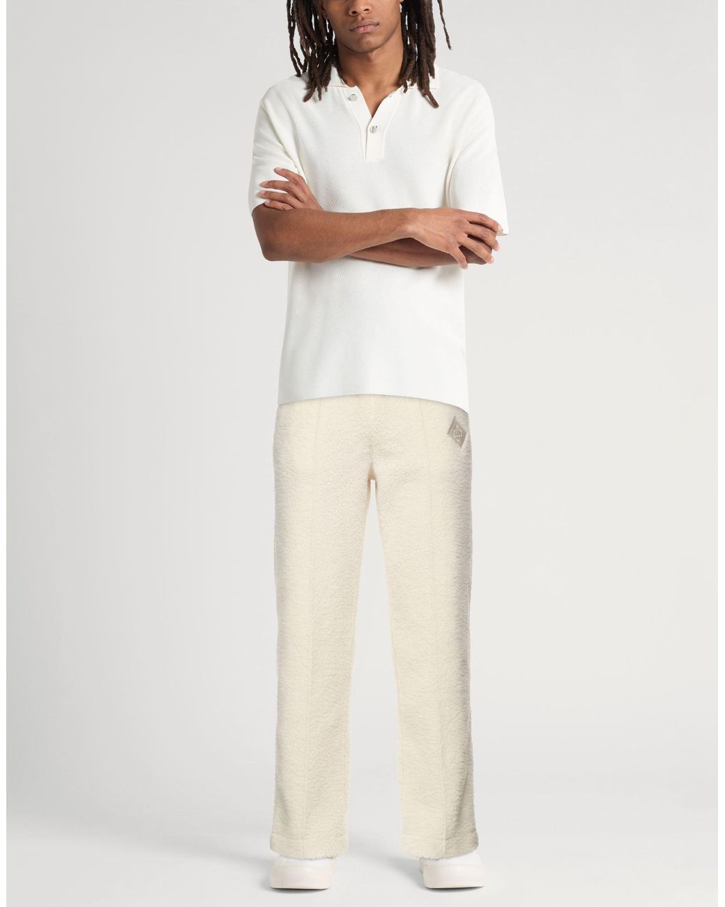 Casablanca Natural Pants Wool, Viscose, Polyamide, Polyester, Cashmere for men