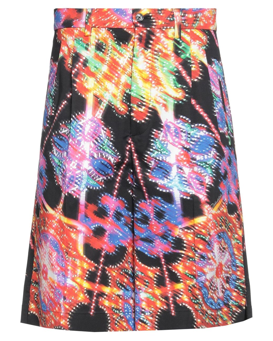Dolce & Gabbana Red Luminaire Print Shorts for men