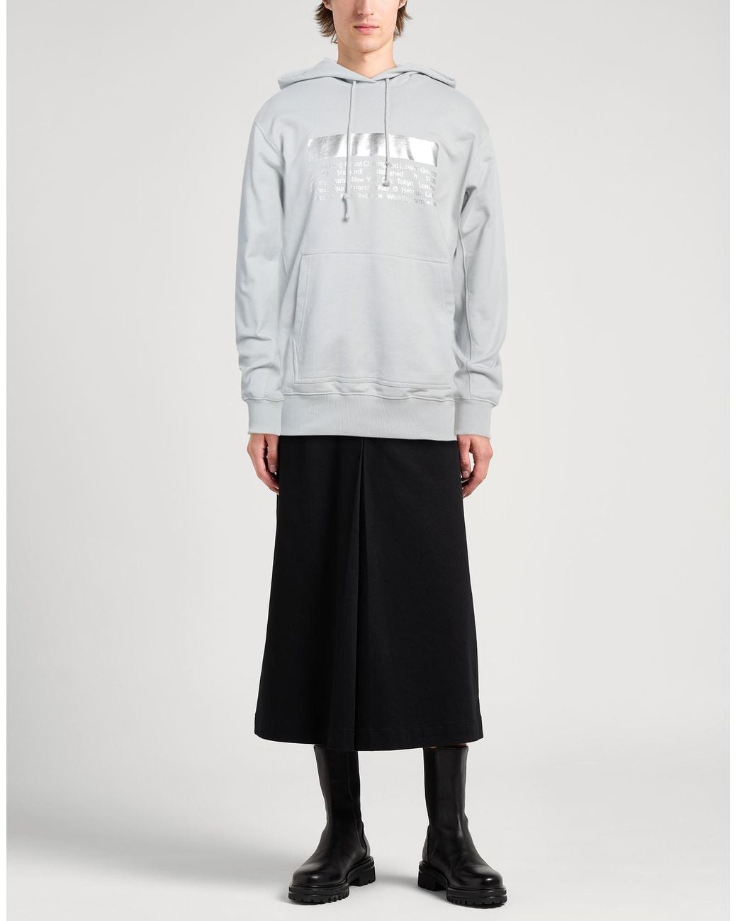 Helmut Lang Gray Light Sweatshirt Cotton for men