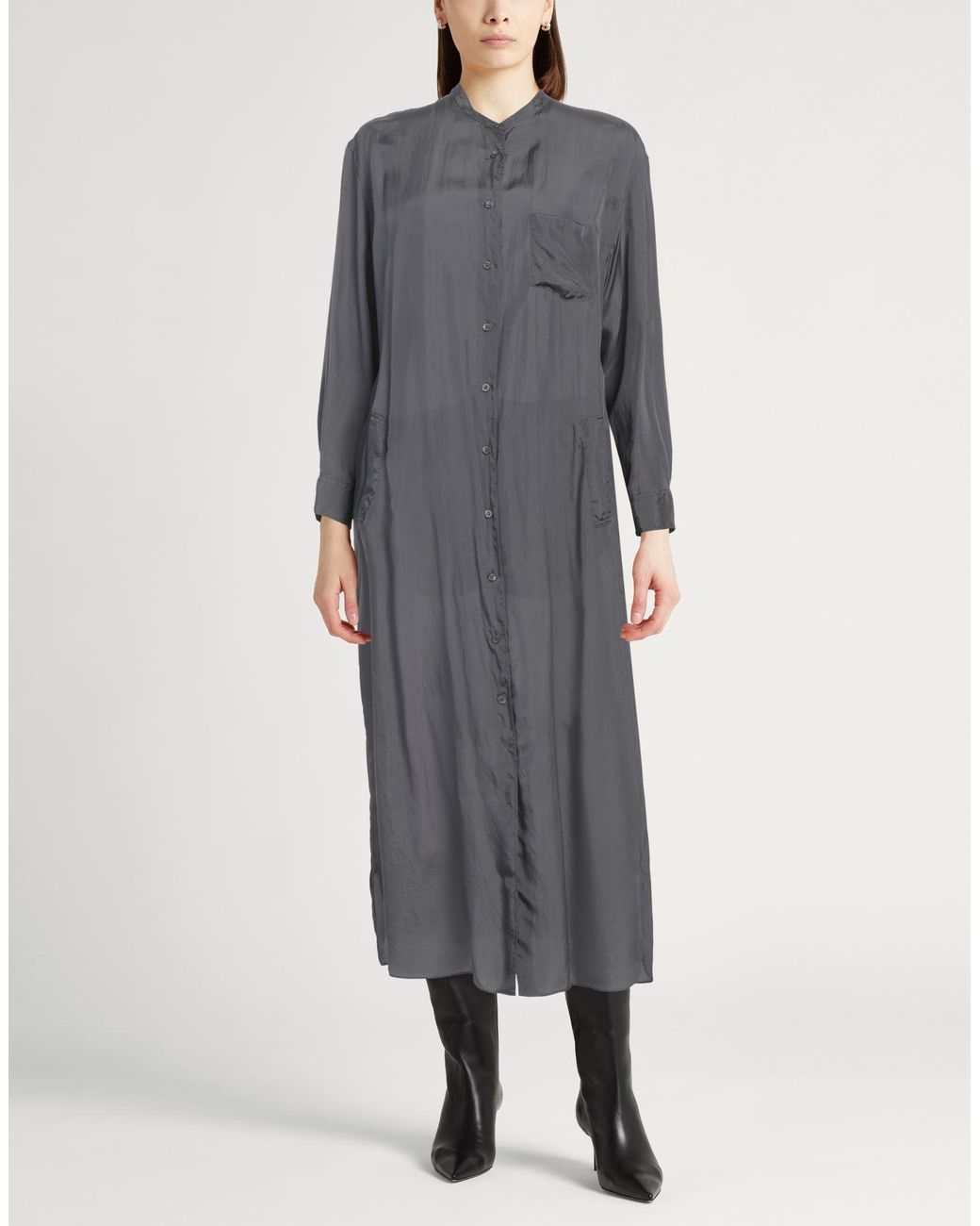 Aspesi Gray Maxi Dress