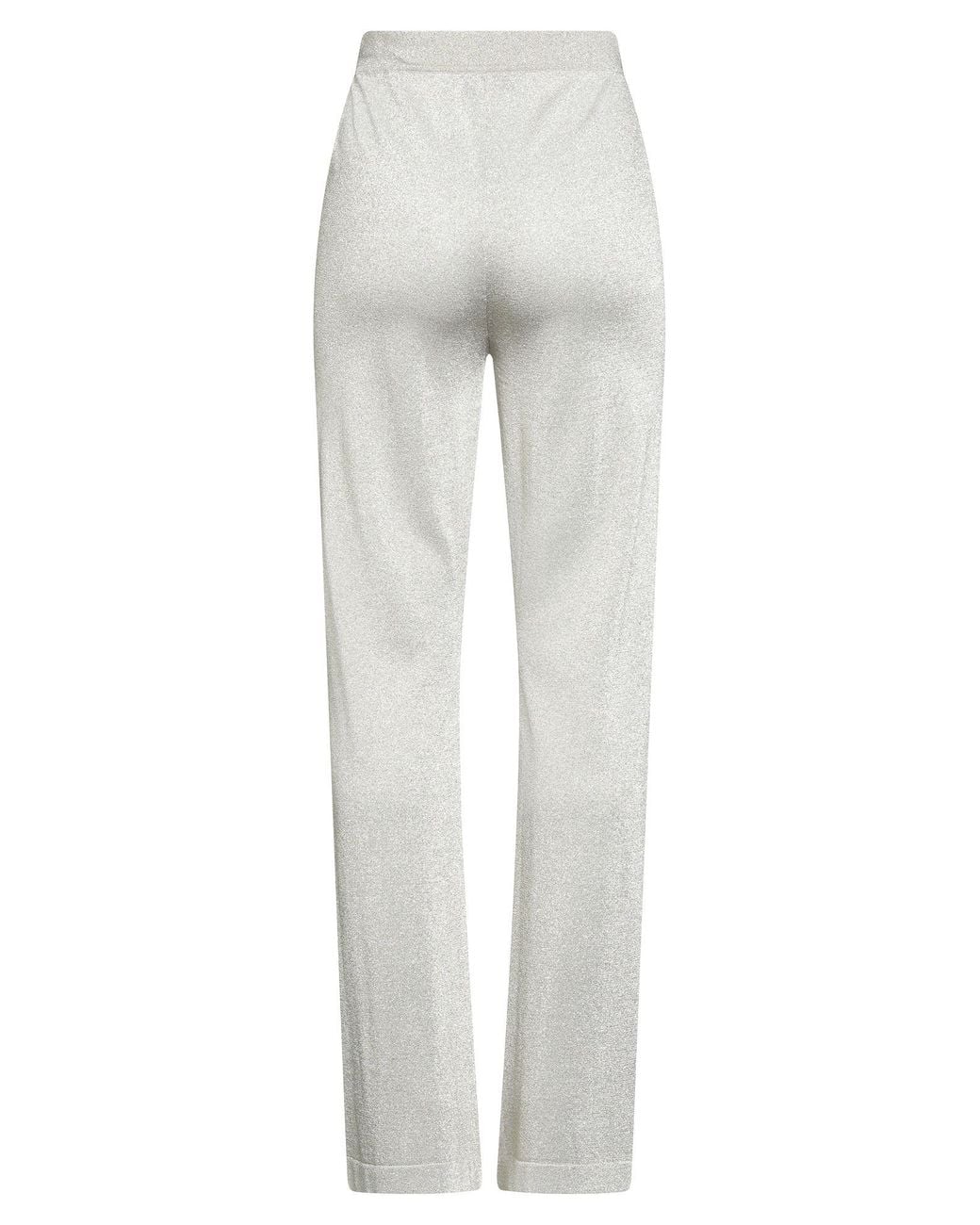Missoni Gray Pants Viscose, Metallic Fiber
