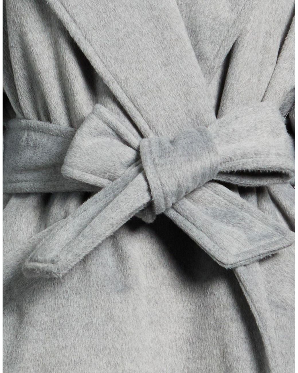 Please Gray Coat Polyester, Viscose