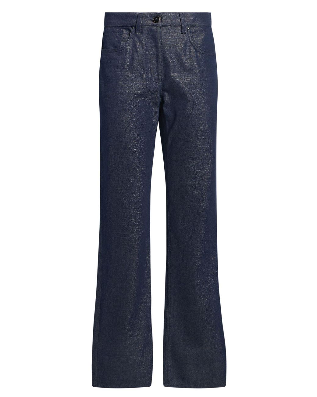 Giorgio Armani Blue Pants Cotton, Viscose, Metallic Fiber, Polyamide